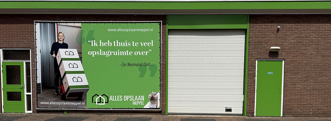 vooraangezicht opslagruimte Meppel Vooraangezicht Alles Opslaan Opslagruimte Meppel
